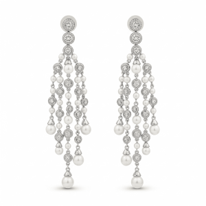 Ermine & Pearl Chandeliers